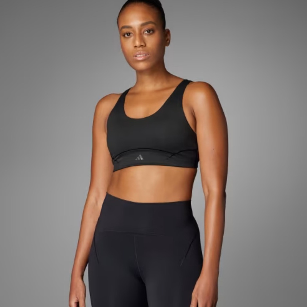 Adidas all me luxe medium support sports bra